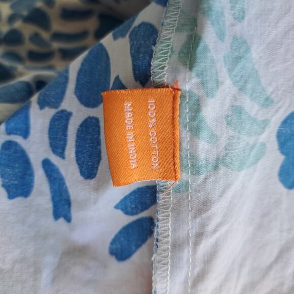 OLIPHANT V-neck Maxi Dress Size Medium Blue Antigua Multi Tiered Flutter Sleeve - Picture 9 of 11